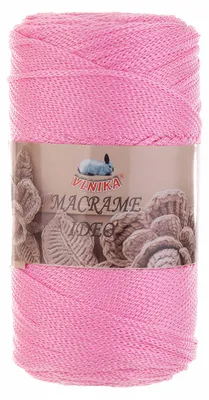 Vlnika Macrame Ideo 250g Makrameegarn und Häkelgarn in der Farbe Rosa.