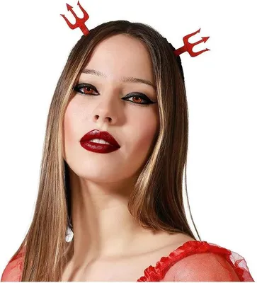 Produktbild von Atosa Dreizackdämonen-diadem Orange Orange One Size