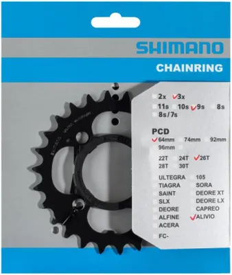 Immagine prodotto di Paracatena Shimano 26T Alivio FC-T4010