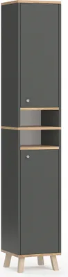 Produktbild von Vicco Koupelnová skříňka Senyo, 30 x 174 cm, Antracit/Zlatý mocný dub