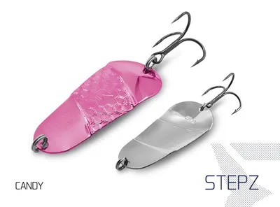 Obrázek produktu pro DELPHIN STEPZ StripSCALE Spoon, lžíčková nástraha na dravce, CANDY, 101004134