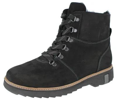 Produktbild von WALDLÄUFER H-Hitomi Damen Stiefeletten schwarz Nubukleder - Größe: UK 8,5