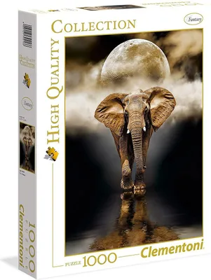 Image de Clementoni 39326 - Panorama Puzzle - L'éléphant (1000 pièces) Puzzle