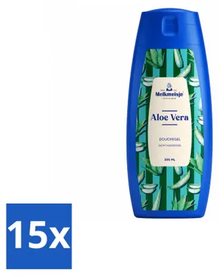 Zdjęcie produktu dla 15 sztuk żelu pod prysznic i do kąpieli – Aloes – 300 ml – Opakowanie ekonomiczne