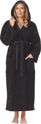 Produktbild von Arus Bademantel Astra für Damen, Farbe:Schwarz, Größe:XXL Extra Lang