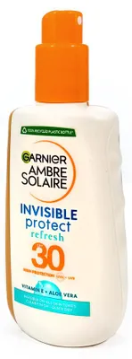 Obrázek produktu pro Garnier Ambre Solaire Invisible Protect Refresh Opalovací sprej SPF 30, 200 ml