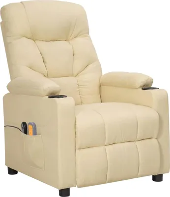 Obrázek produktu pro masážní křeslo vidaXL Electric Cream Fabric