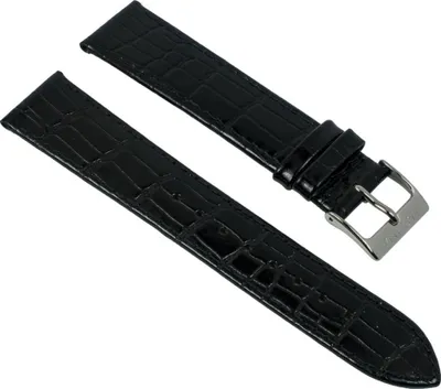 Produktbild von Festina Ersatzband Uhrenarmband Leder schwarz 20mm F6806/2 F6806