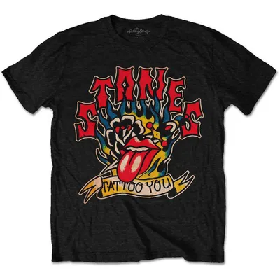 Produktbild von The Rolling Stones Tattoo You Blue Flames Black XL T-Shirt