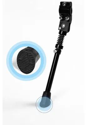 Productafbeelding van INF Mountainbike Zijstandaard Aluminiumlegering - Verstelbaar 26-36cm, Klem-op Zonder Boren, EVA Krasbescherming, Getande Antislipvoet