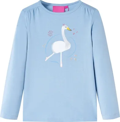 Produktbild von Kinder-Langarmshirt Hellblau 104