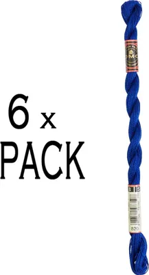 Obrázok produktu pre 6x DMC korálková priadza hrúbky 8, 25 m, 115AR/8-820, VPE
