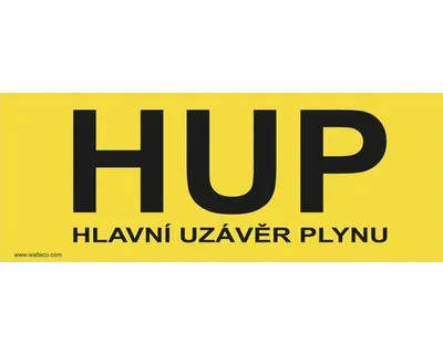 Obrázek produktu pro HUP - hlavní uzávěr plynu (210x80 mm)