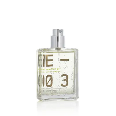 Produktbild von Escentric Molecules Escentric 03, Unisex, 30 ml, Nicht nachfüllbare Flasche, Schwarzer Pfeffer, Ingwer, Limette, Mandarine, Rosa Pfeffer, Green Notes, Lime, Mandarine, Pink Pepper, Black Pepper, Ginger, Jasmin, Orris, Tee
