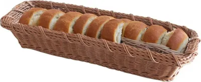 Produktbild von Brotkorb Brötchenkorb Frühstückskorb Obstkorb Servierschale Brotschale 53x16,2cm