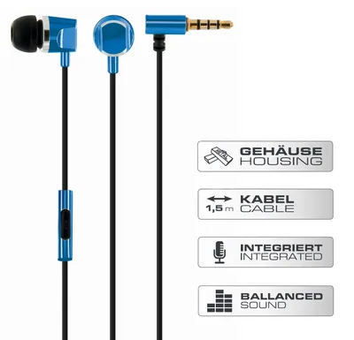 Produktbild von Schwaiger KH410S 533, Schwarz, im Ohr, 3,5 mm (1/8"), 20 - 20000 Hz, im Ohr, verkabelt