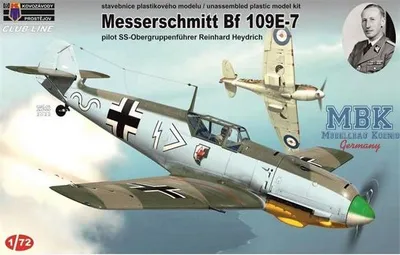 Immagine prodotto di Kovozavody Prostejov KPM-CL7207 Messerschmitt Bf 109E-7 "Reinhard Heydrich"