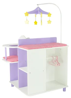 Produktbild von Puppen-Wickeltisch Puppenschrank Puppenzubehör Spielzeug Olivias World TD-0203A