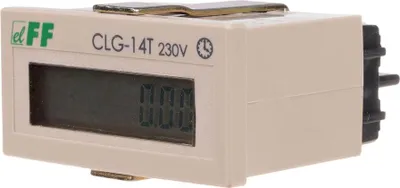 Productafbeelding van Urenteller, zonder resetfunctie, 230V AC. Urenteller met ingangsspanning 110÷240V AC/DC, geschikt voor montage in een paneel