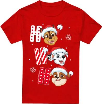 Produktbild von Paw Patrol - T-Shirt für Herren/Damen Uni - weihnachtliches Design TV18331 (XL) (Rot)
