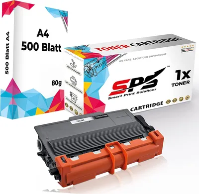 Produktbild von 1x Toner TN3380 TN-3380 Schwarz Kompatibel für Brother DCP-8010DN + DIN A4 Druckerpapier 500 Blatt