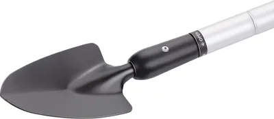 Produktbild von BLACK+DECKER Gartenkelle - Spitzer Kopf - Teleskopstiel 77 - 105 CM - Hitzebeständig - Weiß