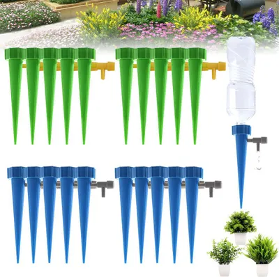 Produktbild von Selbstbewässernder Blumentopfeinsatz, Pflanzenbewässerungsspieß mit einstellbarem Steuerventilschalter, Pflanzenbewässerungsgerät für Topfpflanzen im Innen- und Außenbereich