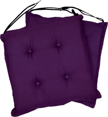 Immagine prodotto di Set 2 cuscini per sedie 40x40x3 cm sedute comode antiscivolo - 001