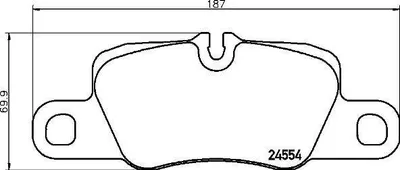 Produktbild von BREMBO P 65 029 Bremsbeläge Satz für PORSCHE PANAMERA PANAMERA (971) Panamera Sport Turismo (971)