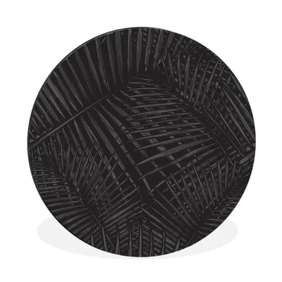 Produktbild von MuchoWow® Aluminium Wandkreis Modern - Pflanzen - Tropisch Ø 60 cm Wanddeko Modern Wohnzimmer - Wand Kreis - Wandbild - Schlafzimmer - Aluminium Bild - Kinderzimmer - Wohnzimmer Dekoration - Wandschmuck