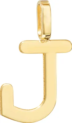Produktbild von NKlaus Kettenanhänger Buchstabe J 333 Gelb gold 8 Karat 12x7mm Amulett Anhänger 14462