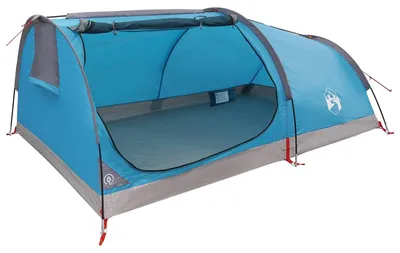 Image de vidaXL Tente de randonnée imperméable, 1 personne, bleue