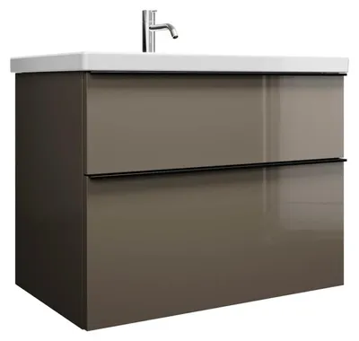 Zdjęcie produktu dla burgbad Eqio umywalka ceramiczna z szafką podumywalkową, szerokość 830 mm, SEYQ083F2010C0001G0252