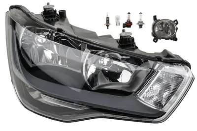 Produktbild von Scheinwerfer passend für Audi A1 8X H7 H1 R 10-14 + Nebel + Leuchtmittel 8X0941004 8T0941700 8T0941700E Johns