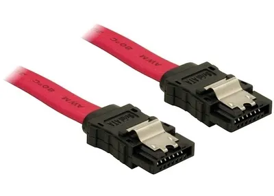 Produktbild von DeLOCK SATA Kabel - 0.7m, 0,7 m, Rot