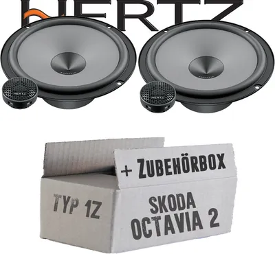 Produktbild von Hertz K 165 - KIT - 16,5cm Lautsprecher Komposystem - Einbauset passend für Skoda Octavia 2 1Z Front - justSOUND