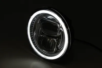 Produktbild von HIGHSIDER LED Hauptscheinwerfereinsatz TYP 7 mit Standlichtring, rund, schwarz, 5 3/4 Zoll