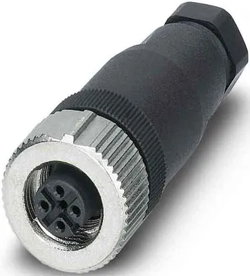 Obrázek produktu pro Phoenix Contact 1543032, M12, Černá, Metalická, Nikl, IP67, 4 A, -40 - 85 °C