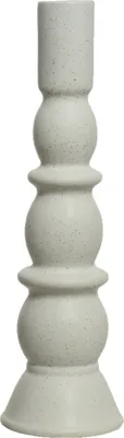 Produktbild von Kerzenständer - Weiß - Porzellan - H 25 cm - glasiert