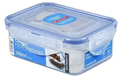 Obrázek produktu pro Plastová krabička na potraviny nádoba - 350 ml - Polypropylen - Transparentní
