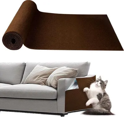 Produktbild von Famanu Kratzmatte selbstklebend 40x150 cm – Schutz für Möbel – Wiederverwendbare Möbelbeschützer – Braun