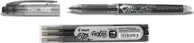 Produktbild von Pilot Frixion Point 0.5 Tintenroller schwarz + 3 Ersatzminen