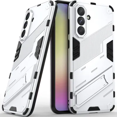 Image de Coque pour Samsung Galaxy A56 / A36 Coque de protection antichoc en PC TPU hybride avec fonction Stand Orange