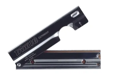Produktbild von Unger Trim 10+1 Glasschaber im Edelstahlhalter, mit 10 Ersatzklingen