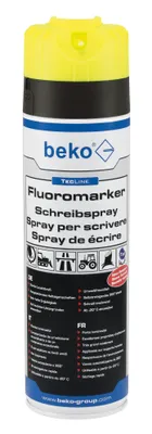 Immagine prodotto di beko TecLine spray per scrittura con fluoromarcatore, 500 ml, vari colori-giallo brillante