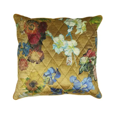 Produktbild von Beddinghouse x Van Gogh Museum Dekokissen Carré Fleuri Cushion_Gold_UV_UV_50x50 50 x 50 cm 1 Zierkissen