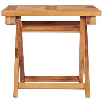 vidaXL Sonnenliegen 2 Stk. mit Tisch und Auflagen Massivholz Teak