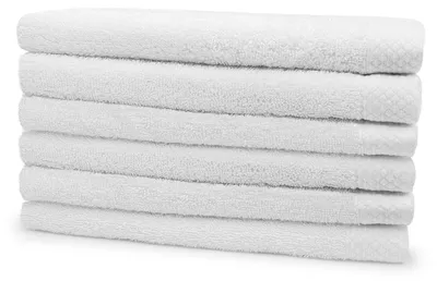 Produktbild von Eleganzzz Frottee-Badetuch 70x140cm – Weiß  – 70x140  – 100% Baumwolle – 500 g/m²