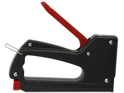 Produktbild von Novus Handtacker J-01, Hobby-Tacker aus ABS-Kunststoff, Griffverriegelung, Ideal für den Einsatz im Garten oder Haushalt