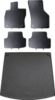 Produktbild von Gummi Fußmatten + Kofferraumwanne Set für Seat Leon 3 ST Typ 5F, Bj. 2014-2020